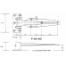 P300ADJ – Powder coated white Adjustable hinge